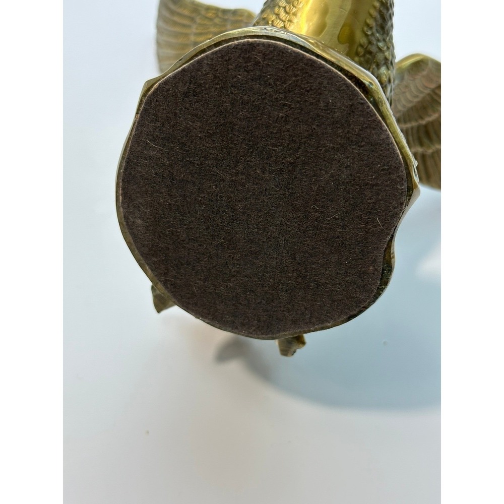 Vintage MCM Heavy Brass Duck Figurine Flying Bird Sculpture Home Decor - Picture 8 of 13